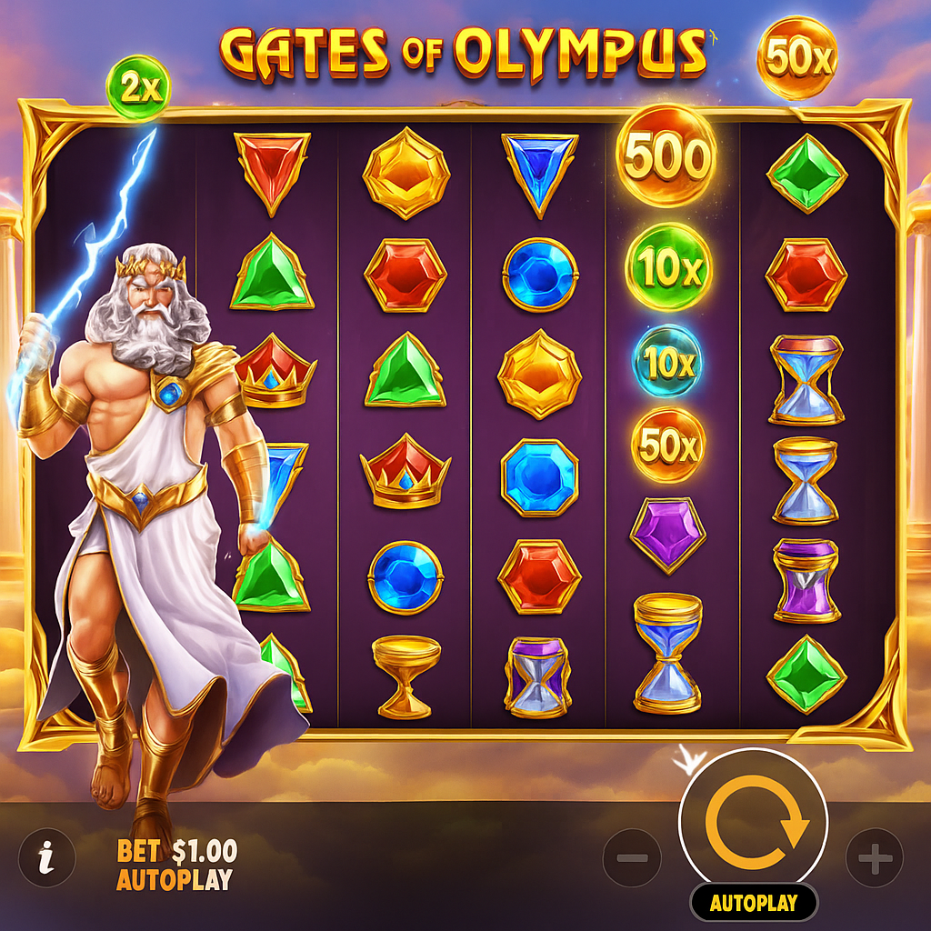 MonacoBet - Gates of Olympus Slot Game - Pragmatic Play